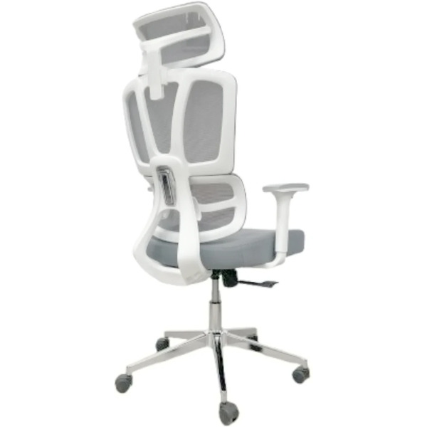 Кресло офисное SITUP PALMA WHITE chrome (сетка Grey/ Grey)
