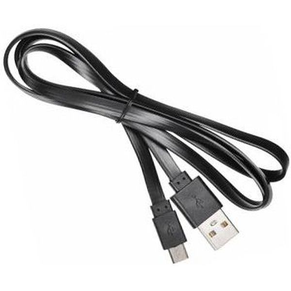 Кабель Buro BHP microUSB 1M Flat (черный)