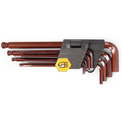 Набор шестигранных ключей КВТ с шаром КШ-9-S2 серия KBT-PROFESSIONAL