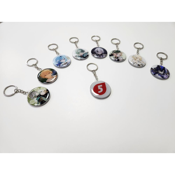 Брелок сувенирный "Дай 5 Добру" (Геншин) в ассортименте