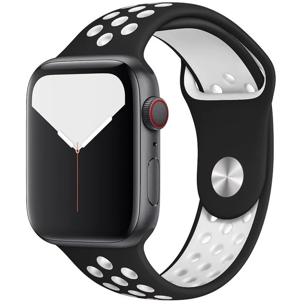 Ремешок Bingo Sport для Apple Watch 42/44/45mm (S) черный/белый