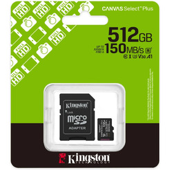 Карта памяти Kingston micro SDXC Canvas Select Plus SDCS3/512GB