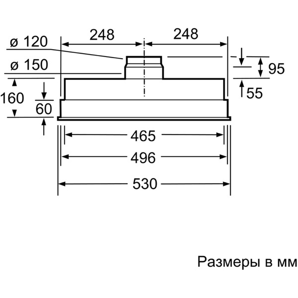Вытяжка Bosch DHL555BL
