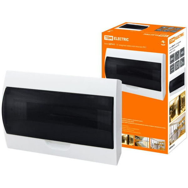 Бокс пластиковый TDM ЩРН-П-15 SQ0901-0010