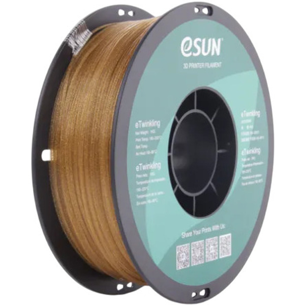Пластиковая нить ESUN eTwinkling175J1 1.75 мм 1 кг (gold)