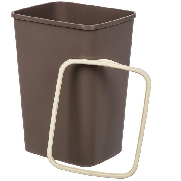 Ведро для мусора с фиксатором BRADEX Tandem 842222 (шоколад/слоновая кость, 20 л)