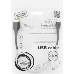 Кабель Cablexpert CCP-mUSB2-AMBM-0.3M