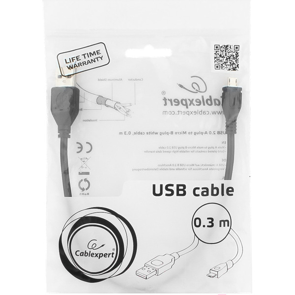 Кабель Cablexpert CCP-mUSB2-AMBM-0.3M