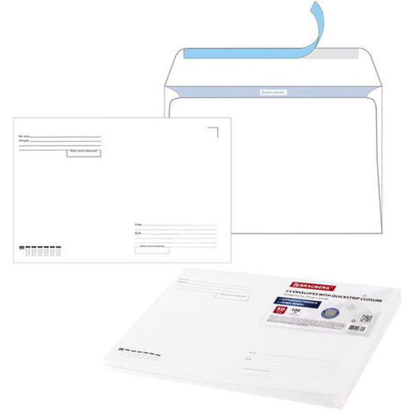 Конверты BRAUBERG 112183 (50 шт)