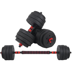 Набор композитных гантелей AMETIST 24 кг (с соединительным грифом)