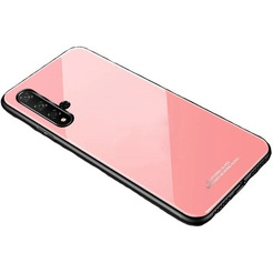 Накладка CASE Glassy Huawei Nova 5T / Honor 20 (розовый)
