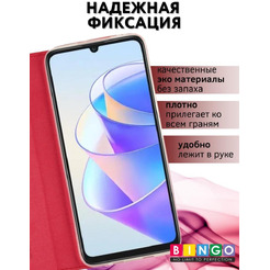 Чехол-книга BINGO Book для HONOR X8a красный