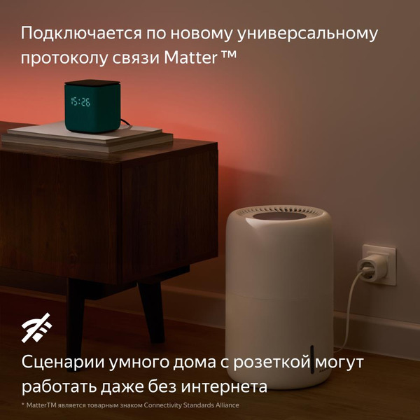 Умная розетка Яндекс YNDX-00540 (W - белый)