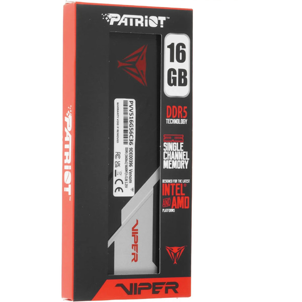 Оперативная память Patriot Viper Venom PVV516G56C36 DDR5 - 1x 16ГБ 5600МГц