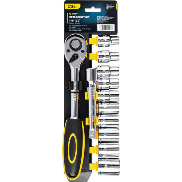 Набор торцевых головок Deli EDL2012T