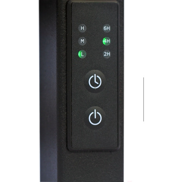 Полотенцесушитель Granula Квадро Вертикаль 21х120 (терморегулятор с таймером, черный)