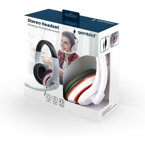 Наушники Gembird MHS-03-WTRDBK