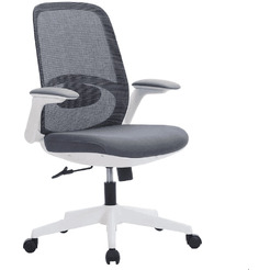 Кресло компьютерное SitZone CH-537B-BS сетка/ткань, серый, крестов. пластик