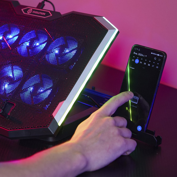 Подставка для ноутбука EVOLUTION LCS-07 RGB
