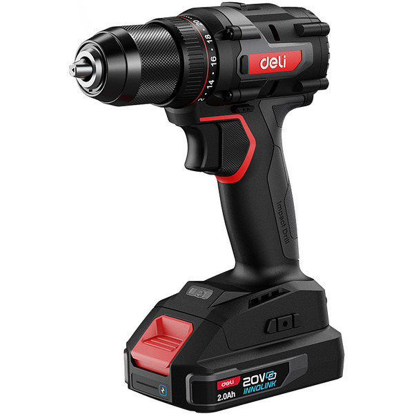 Дрель-шуруповерт Deli DZ20-2D2