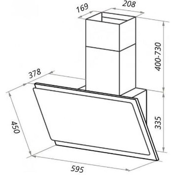 Кухонная вытяжка MAUNFELD EMMY 60 (слоновая кость)