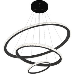 Люстра Estares Akrilika slim 70W 3R-APP-600x1100-BLACK/CLEAR-220-IP20