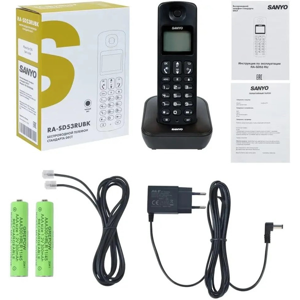 Радиотелефон Sanyo RA-SD53RUBK (черный)