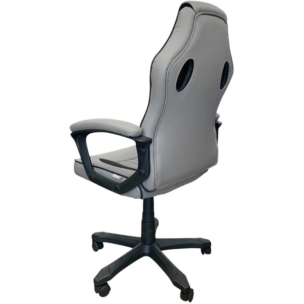 Кресло офисное SITUP Luna chrome (экокожа Grey / сетка Black)