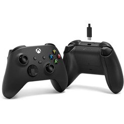Беспроводной геймпад MICROSOFT XBOX XS CARBON BLACK + USB-С Cable (1V8-00004)