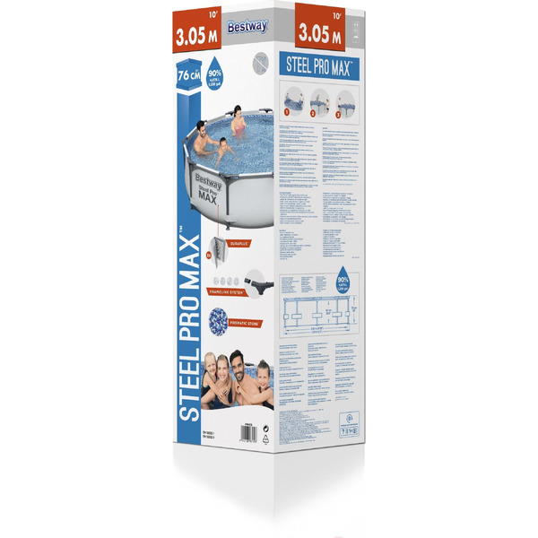 Каркасный бассейн Bestway Steel Pro 56406 (305x76 см)