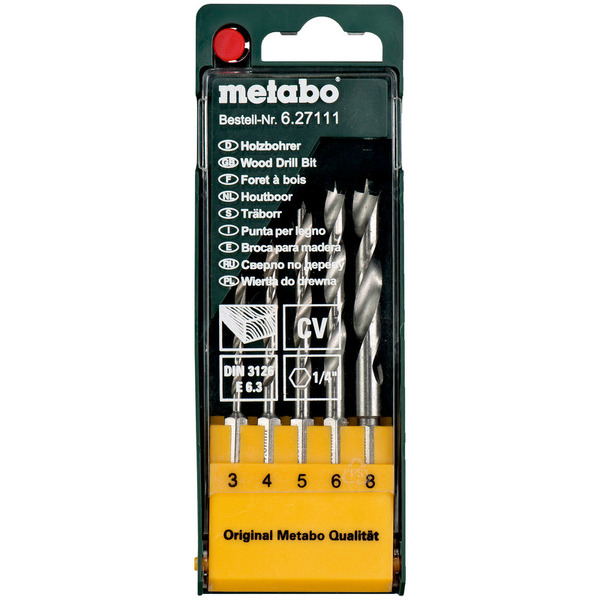 Набор сверл Metabo 627111000 (5 шт)
