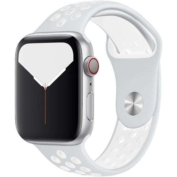 Ремешок Bingo Sport для Apple Watch 42/44/45mm (S) серый/белый