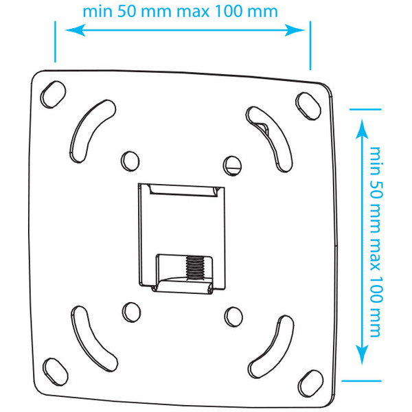Кронштейн Kromax OPTIMA-100 (черный)