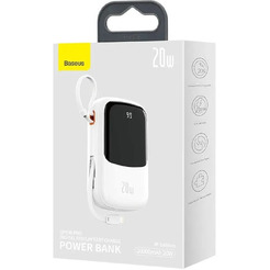 Портативное зарядное устройство Baseus Qpow Pro 20000mAh PPQD060202 (белый)