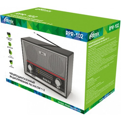 Радиоприемник RITMIX RPR-102 (карбон)
