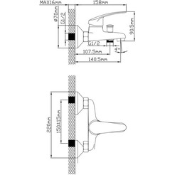 Смеситель AV Engineering AVSHU3-A133-330