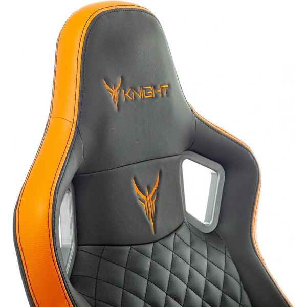 Кресло игровое Knight Outrider (1628891) черный/оранжевый