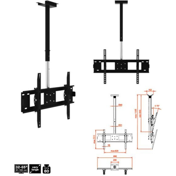 Кронштейн ELECTRIC LIGHT КБ-01-35 черный