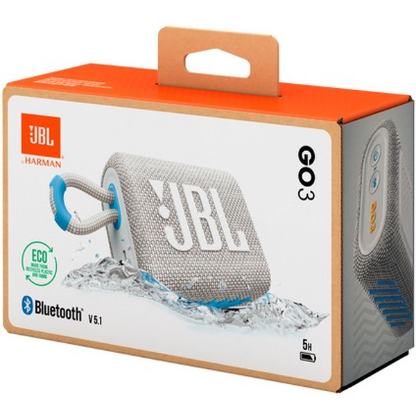 Портативная колонка JBL GO 3 Eco (белый)