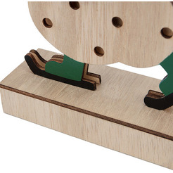 Деревянная фигурка с подсветкой NEON-NIGHT Снеговик 504-017