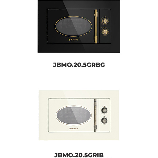 Встраиваемая микроволновая печь ретро MAUNFELD JBMO.20.5GRIB
