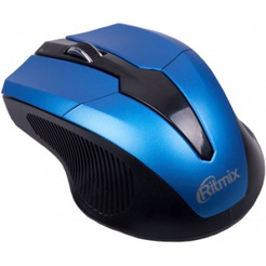 Мышь Ritmix RMW-560 (черно-голубой)