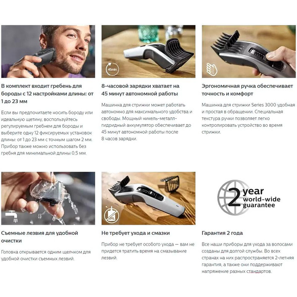 Машинка для стрижки Philips HC3525/15