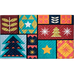 Коврик грязезащитный Multy Home Lima 45x75 EU5000347 (принт Colorful Xmas)
