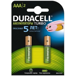 Аккумуляторы DURACELL AAA 900mAh 2 шт.