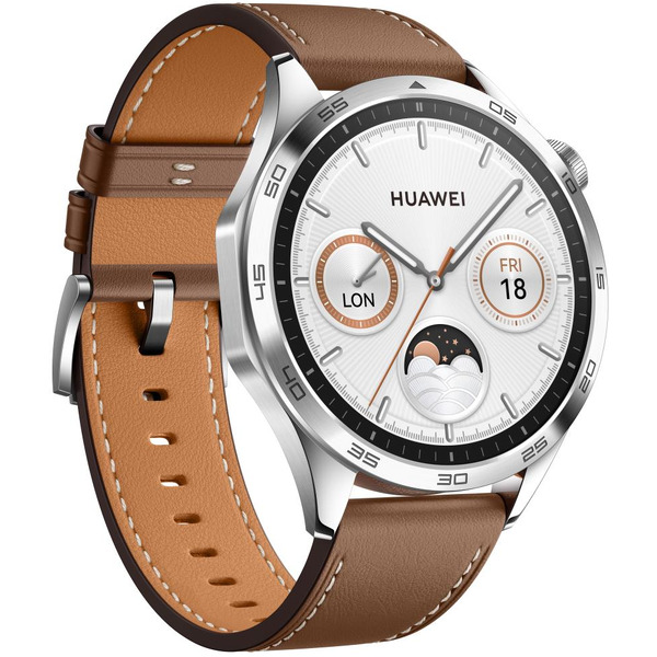 Смарт-часы HUAWEI Watch GT 4 Brown Leather Strap (PNX-B19) 46mm