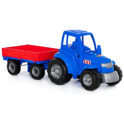 Трактор с прицепом Полесье Чемпион(синий) 84743