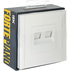 Розетка компьютерная IEK Forte&Piano FP-KT20-O-1-K01