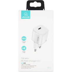 Сетевое зарядное устройство Usams T36 US-CC124 (белый)