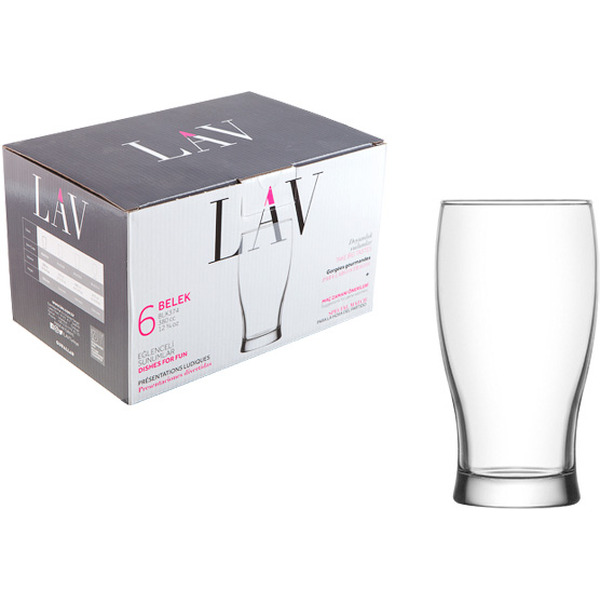 Набор стаканов для пива LAV серия Belek LV-BLK374F